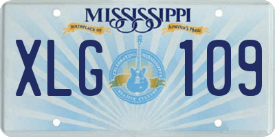 MS license plate XLG109