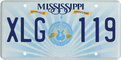 MS license plate XLG119