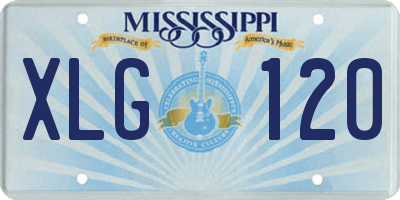 MS license plate XLG120