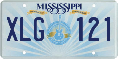 MS license plate XLG121