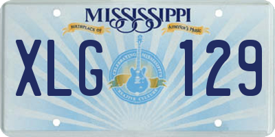 MS license plate XLG129