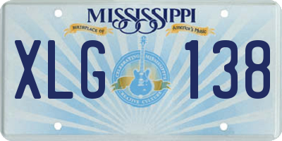 MS license plate XLG138