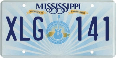 MS license plate XLG141