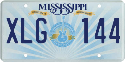 MS license plate XLG144