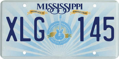 MS license plate XLG145