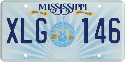 MS license plate XLG146