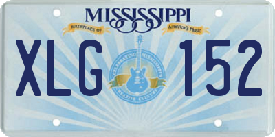 MS license plate XLG152