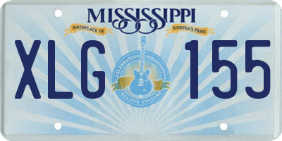 MS license plate XLG155