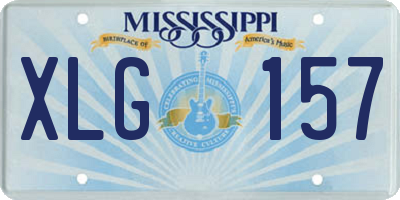 MS license plate XLG157