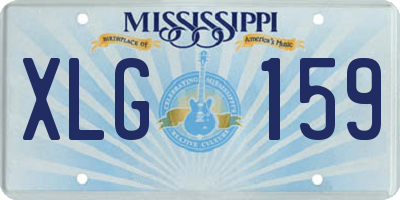 MS license plate XLG159