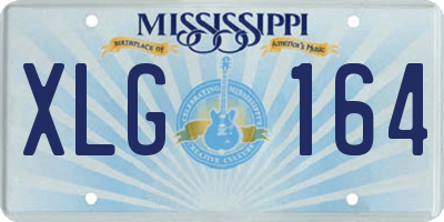 MS license plate XLG164
