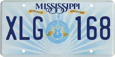MS license plate XLG168