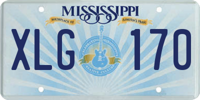 MS license plate XLG170