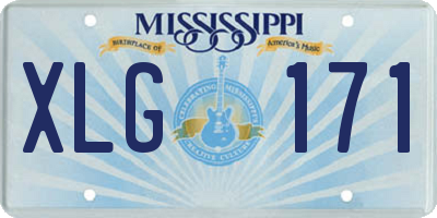 MS license plate XLG171