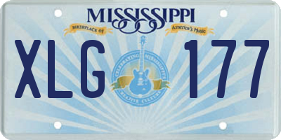 MS license plate XLG177