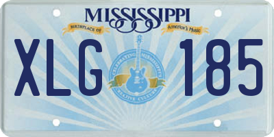 MS license plate XLG185
