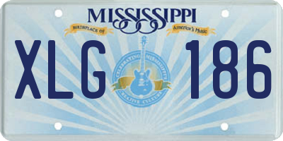 MS license plate XLG186