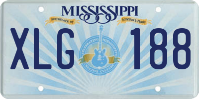 MS license plate XLG188