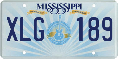 MS license plate XLG189
