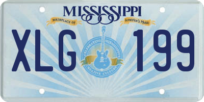 MS license plate XLG199