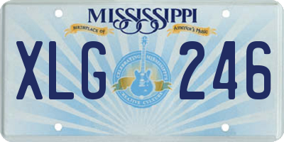 MS license plate XLG246