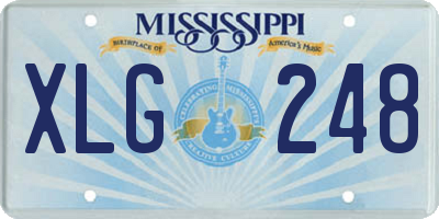 MS license plate XLG248