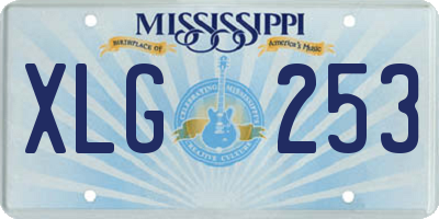 MS license plate XLG253