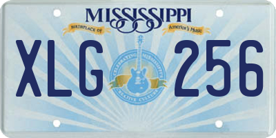 MS license plate XLG256