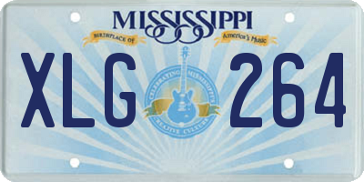 MS license plate XLG264