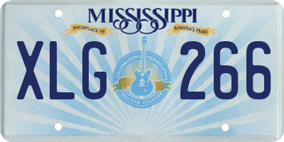 MS license plate XLG266