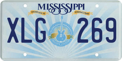 MS license plate XLG269