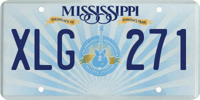 MS license plate XLG271