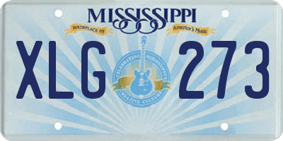 MS license plate XLG273