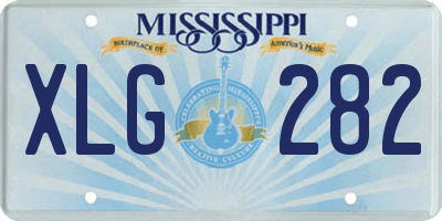 MS license plate XLG282