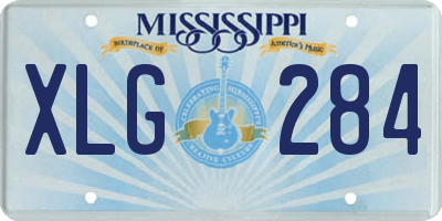 MS license plate XLG284