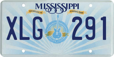 MS license plate XLG291