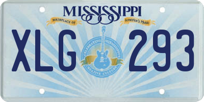 MS license plate XLG293