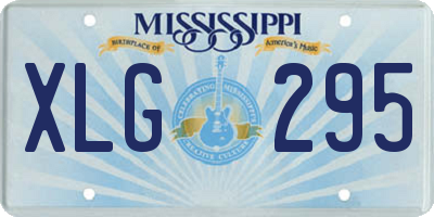 MS license plate XLG295