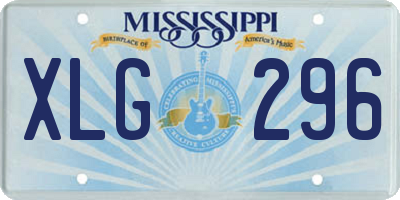 MS license plate XLG296