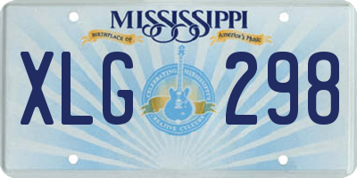MS license plate XLG298