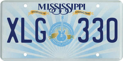 MS license plate XLG330