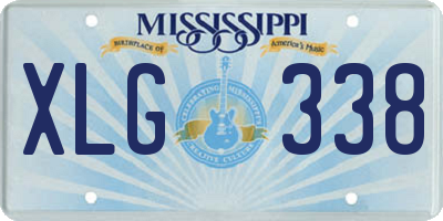 MS license plate XLG338