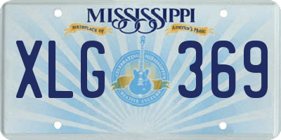 MS license plate XLG369