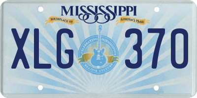 MS license plate XLG370