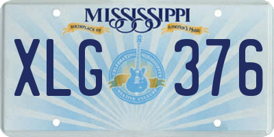 MS license plate XLG376