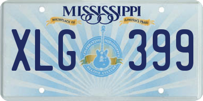 MS license plate XLG399
