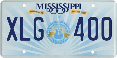 MS license plate XLG400