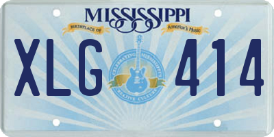 MS license plate XLG414