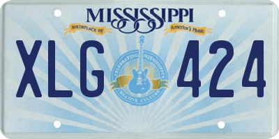 MS license plate XLG424