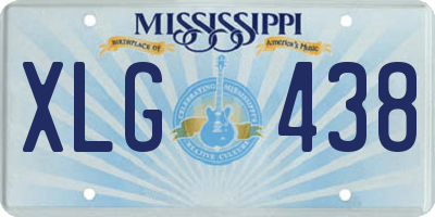 MS license plate XLG438